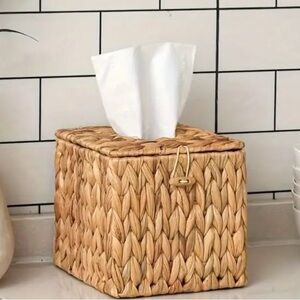 Natural Woven Tissue Box Cover